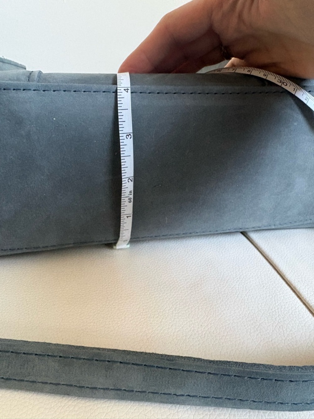 Slate Blue Portland Leather Bag - Picture 10 of 12